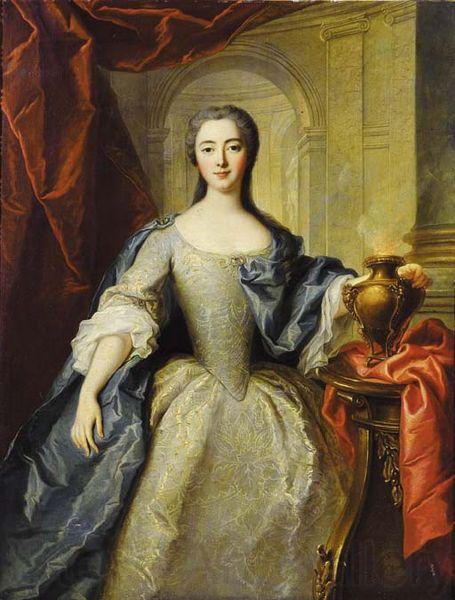 Jean Marc Nattier Portrait of Charlotte Louise de Rohan as a vestal virgin France oil painting art